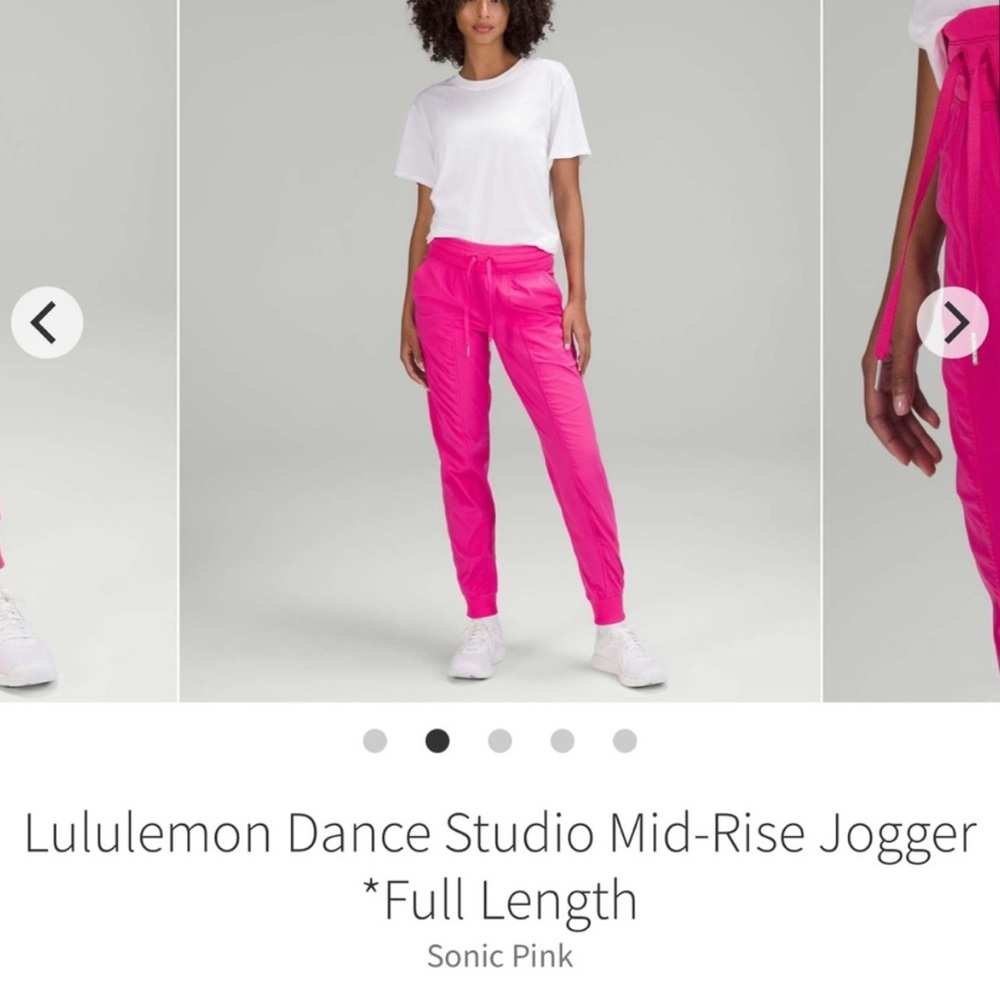 RARE Lululemon Dance Studio MR Jogger. SZ 4. SONIC PINK!